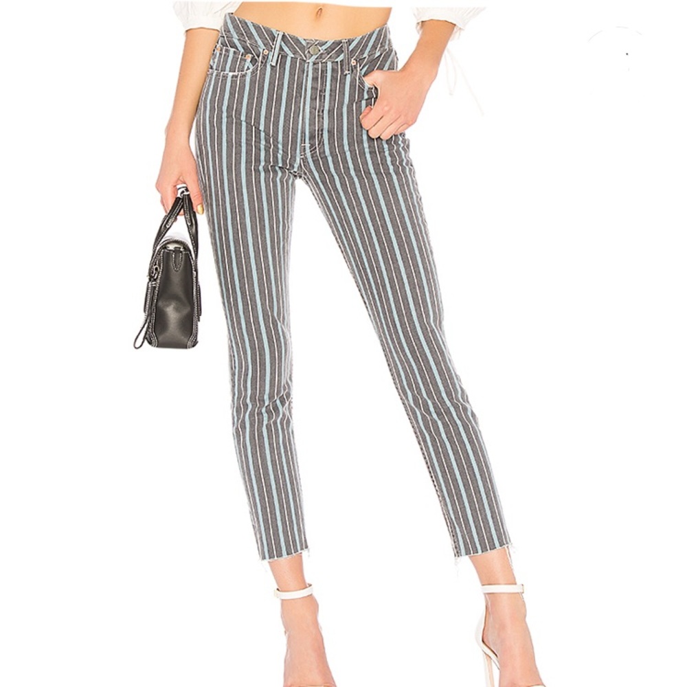 GRLFRND Karolina High Rise Crop in Taffy